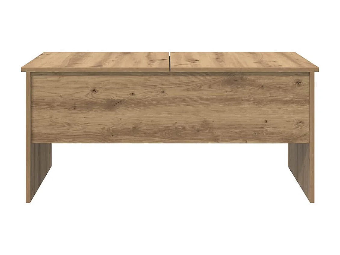 Salontafel artisanaal eikenkleurig 102 x 50,5 x 46,5 cm