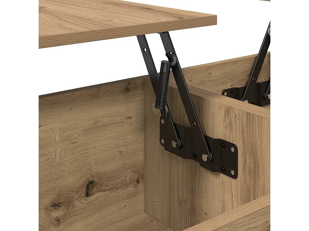 Salontafel artisanaal eikenkleurig 102 x 50,5 x 46,5 cm