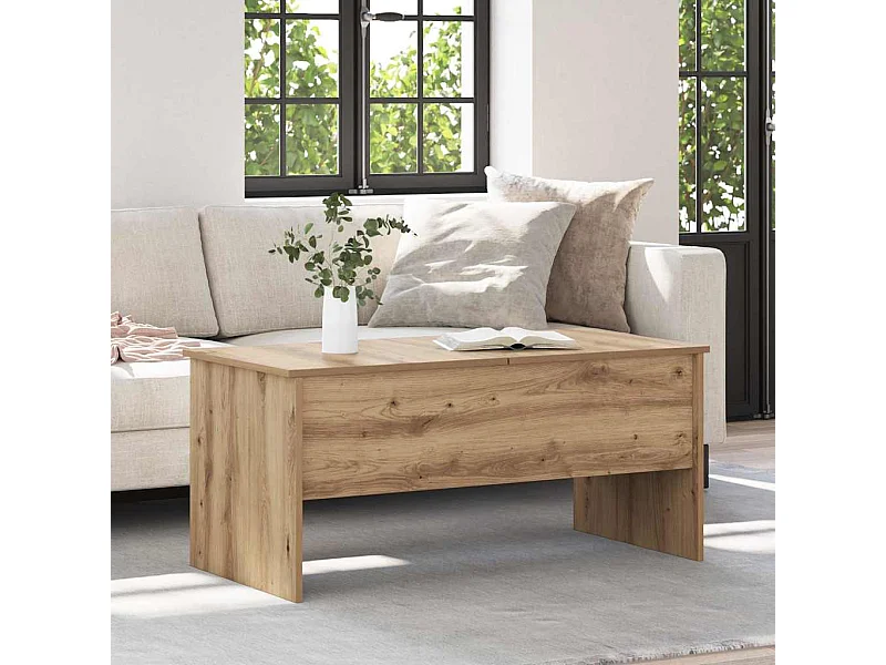 Salontafel artisanaal eikenkleurig 102 x 50,5 x 46,5 cm