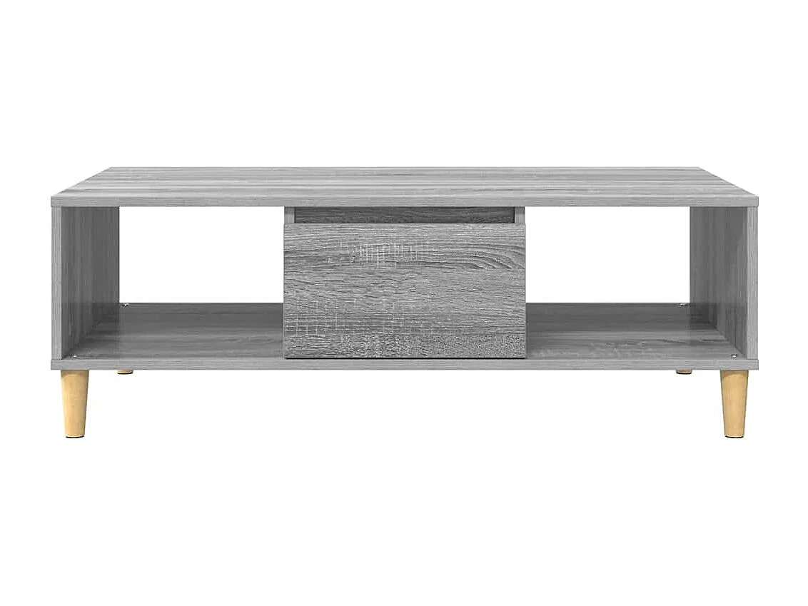 Table basse Sonoma gris 103,5 x 60 x 35 cm Bois d'ingénierie
