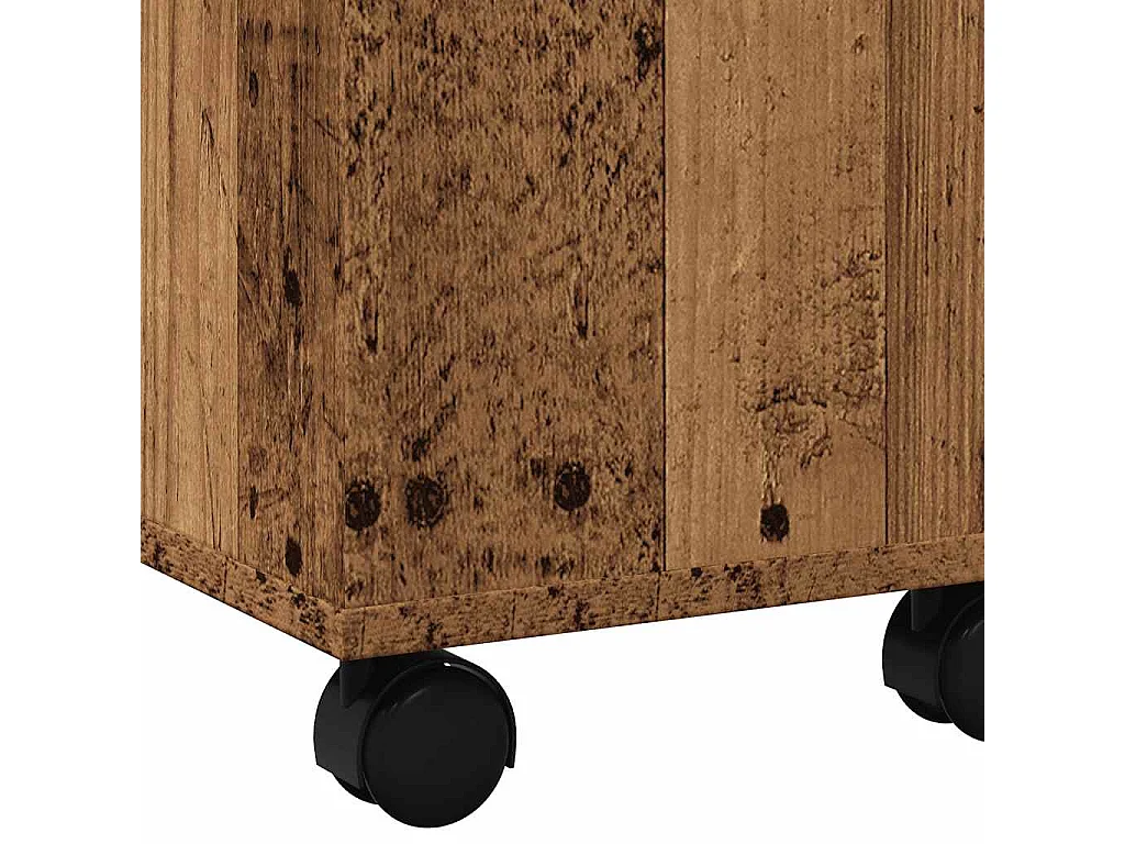 Salontafel 60x60x38 cm bewerkt hout oud houtkleurig