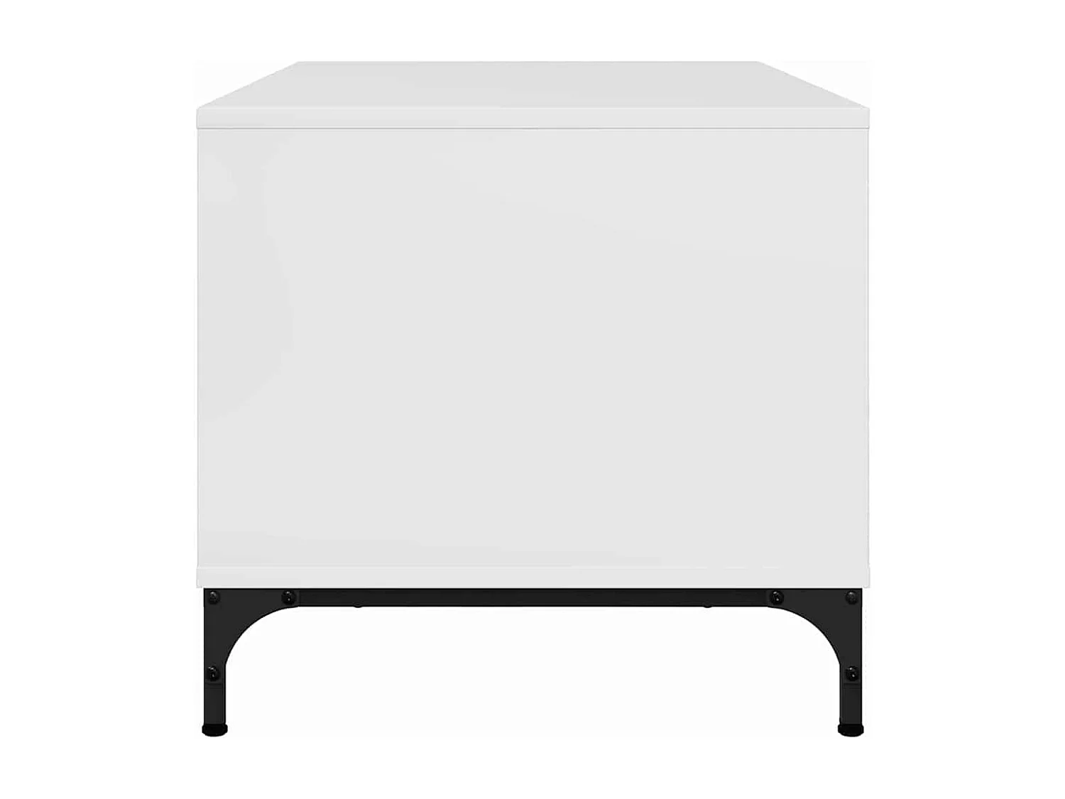 Mesa de centro Branco brilhante 90 x 49 x 46 cm