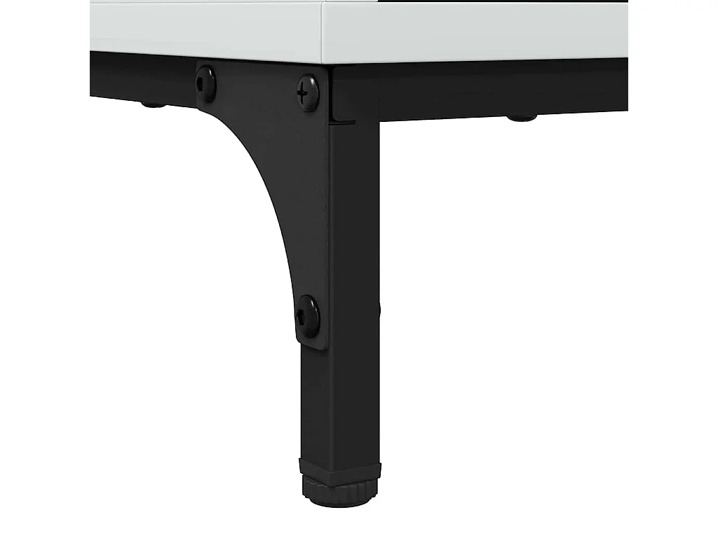 Mesa de centro Branco brilhante 90 x 49 x 46 cm