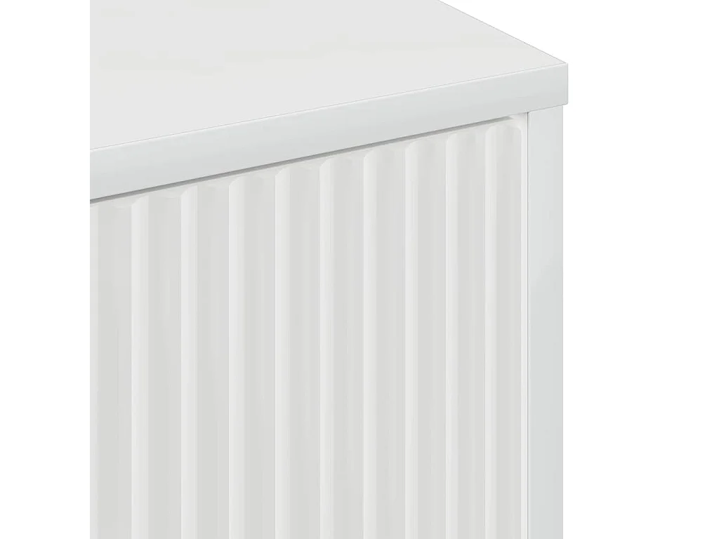 Mesa de centro Branco brilhante 90 x 49 x 46 cm