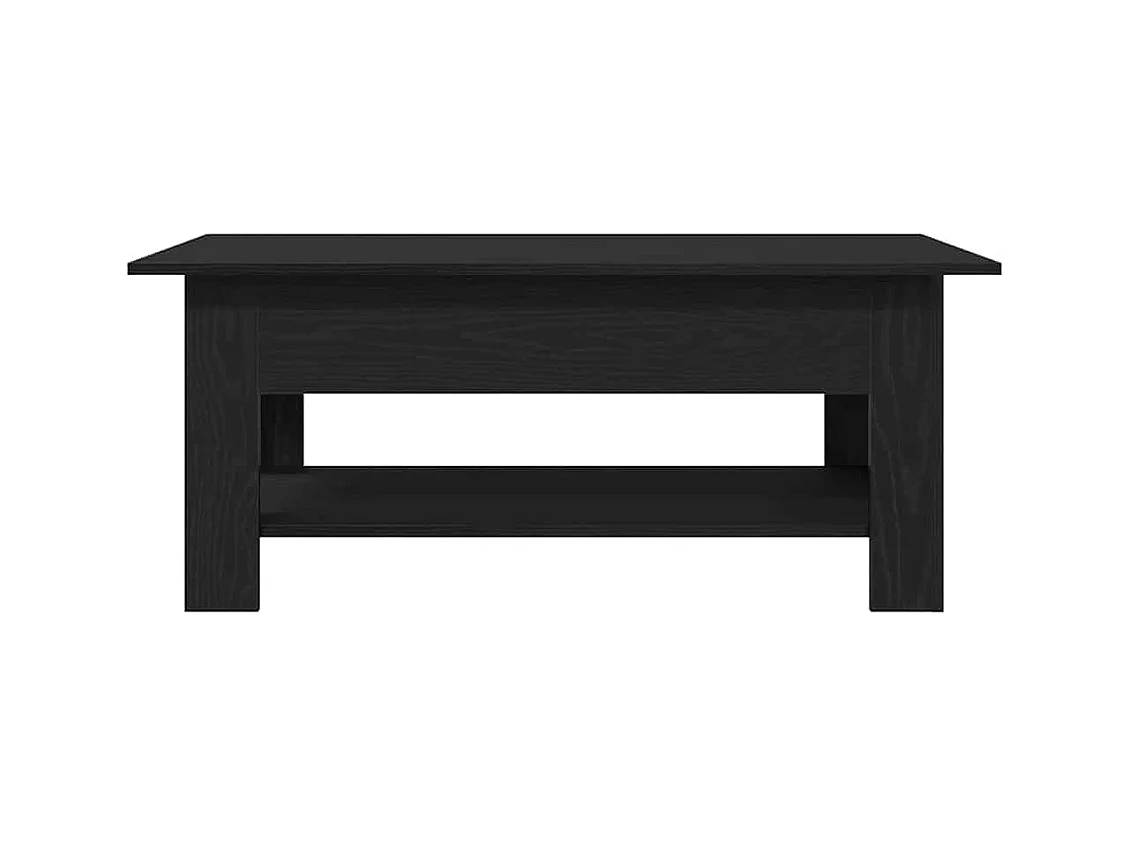 Mesa de Café Roble negro 102 x 55 x 42 cm Madera contrachapada