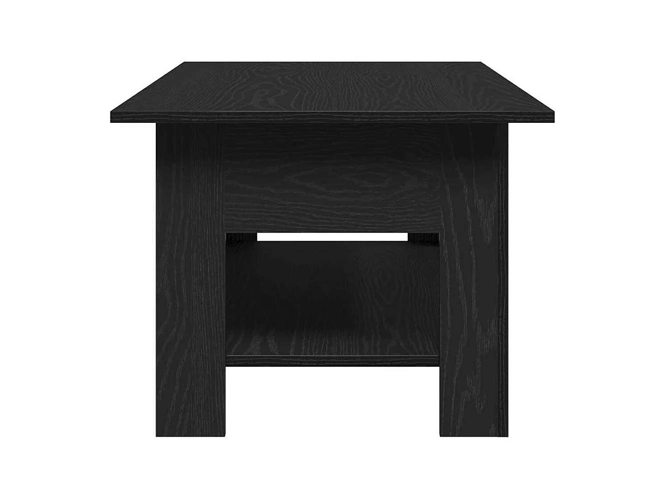 Mesa de Café Roble negro 102 x 55 x 42 cm Madera contrachapada