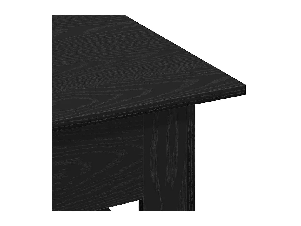Mesa de Café Roble negro 102 x 55 x 42 cm Madera contrachapada