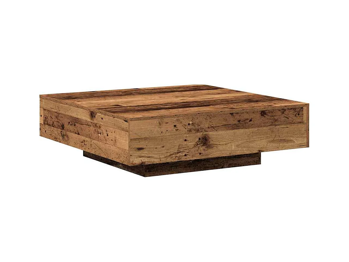 Salontafel Oud hout 100 x 100 x 31 cm Bewerkt hout