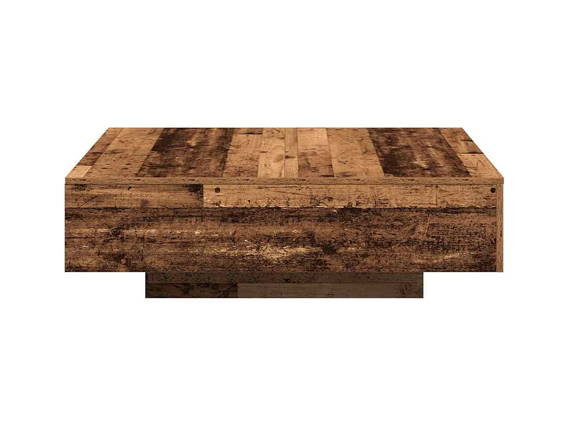 Salontafel Oud hout 100 x 100 x 31 cm Bewerkt hout