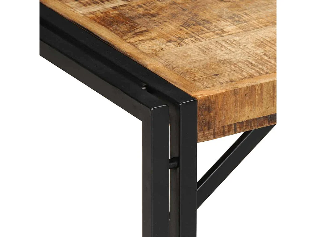 Table basse 80x40x35 cm bois de manguier massif brut