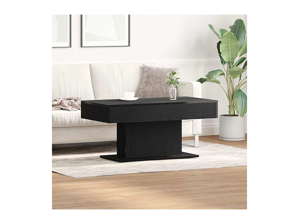 Table basse Chêne noir 96 x 50 x 45 cm Bois d'ingénierie