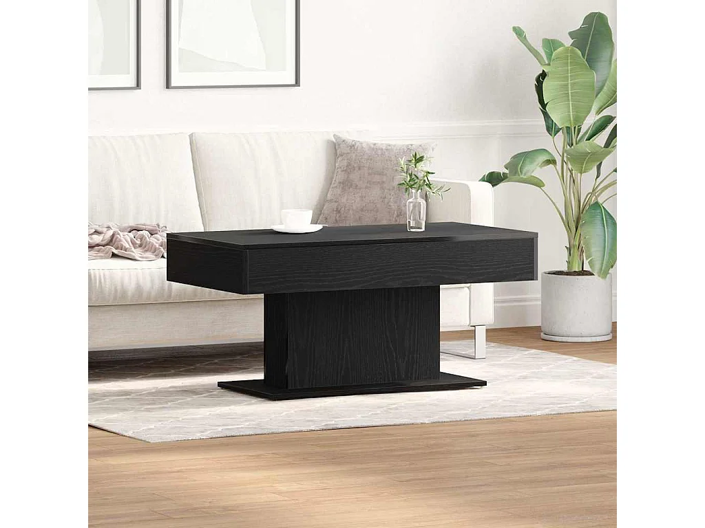 Table basse Chêne noir 96 x 50 x 45 cm Bois d'ingénierie