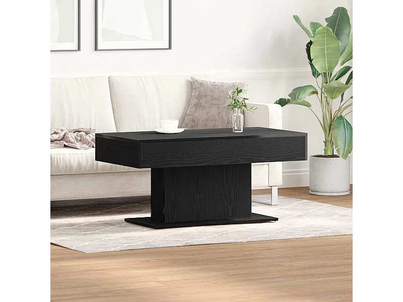 Table basse Chêne noir 96 x 50 x 45 cm Bois d'ingénierie