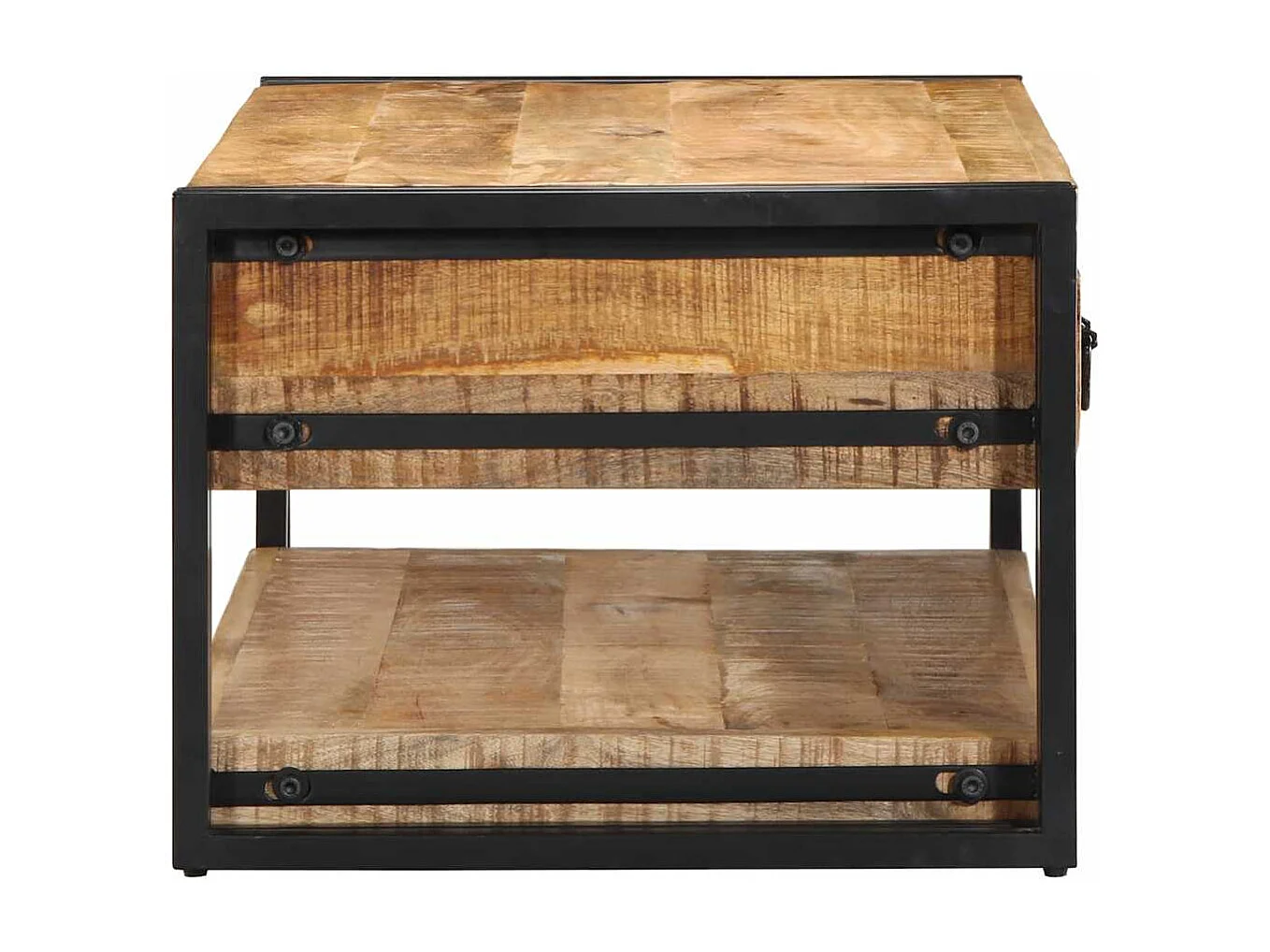 Mesa de centro 90x50x38 cm de madera maciza de mango