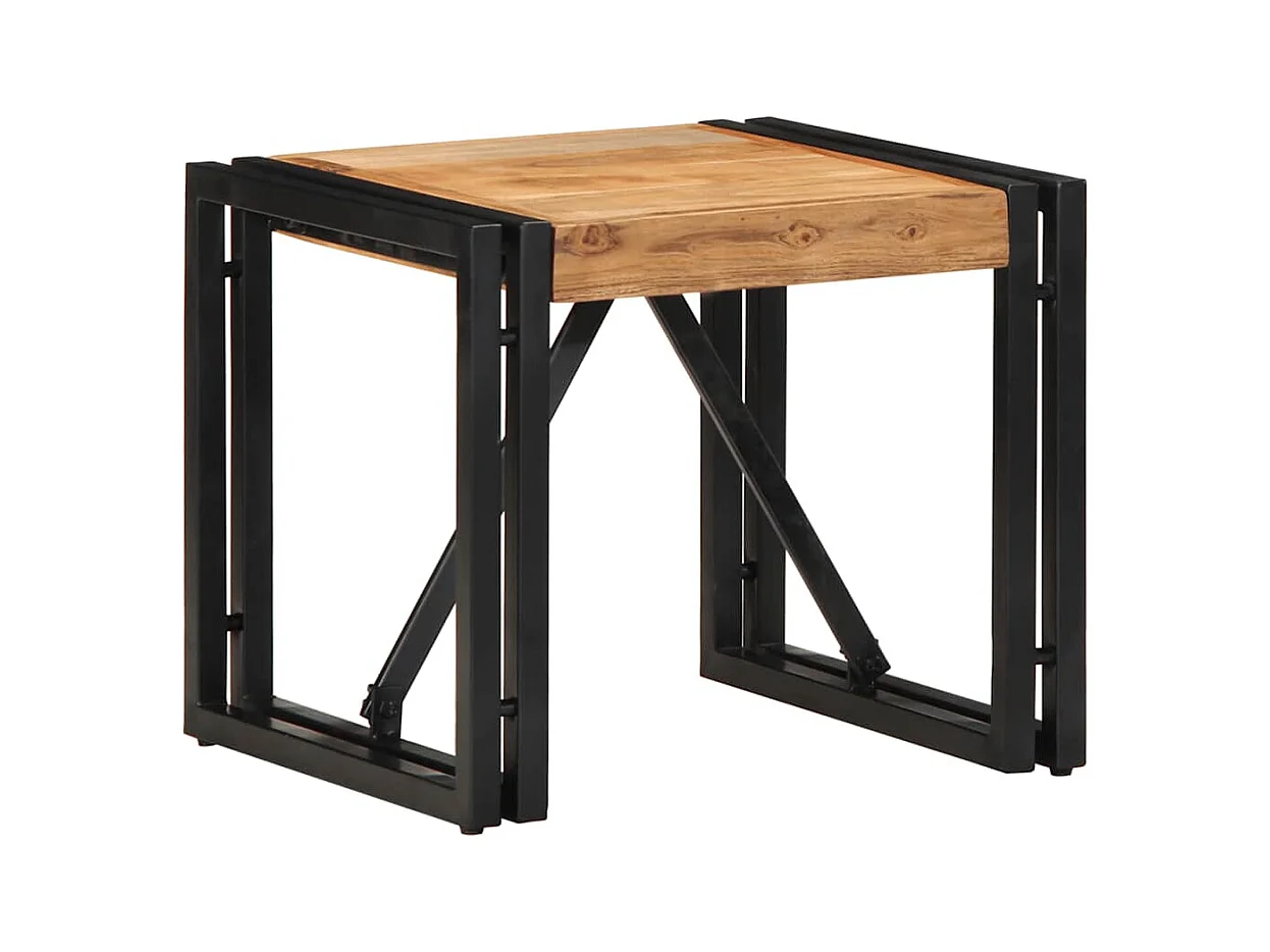 Table basse 40x40x35 cm bois massif acacia