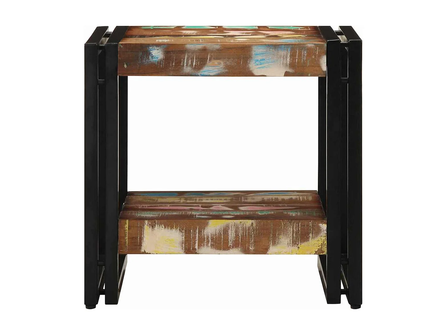 Salontafel Multikleur 40 x 40 x 38 cm massief gerecycled hout