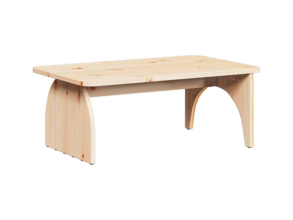 Table basse Naturel 80 x 50 x 31 cm Bois massif en pin