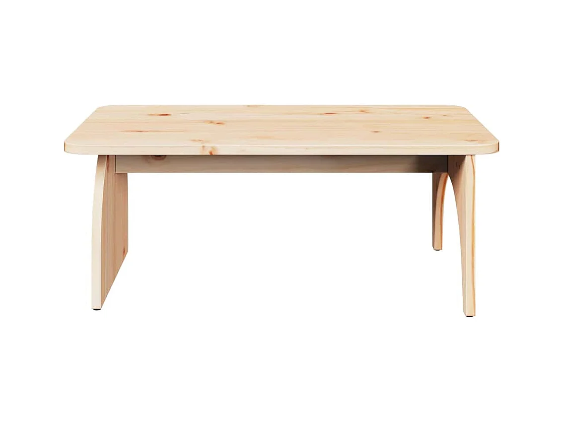Table basse Naturel 80 x 50 x 31 cm Bois massif en pin
