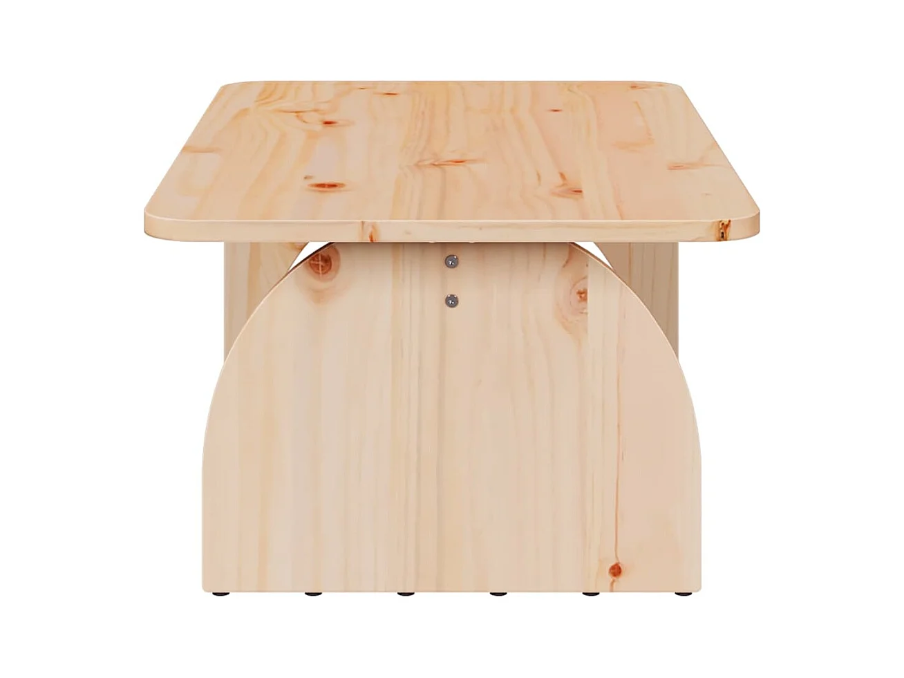 Table basse Naturel 80 x 50 x 31 cm Bois massif en pin