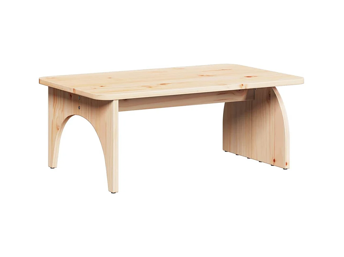 Table basse Naturel 80 x 50 x 31 cm Bois massif en pin