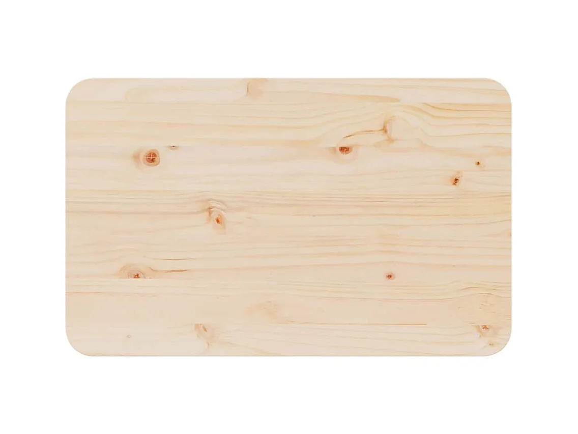 Table basse Naturel 80 x 50 x 31 cm Bois massif en pin