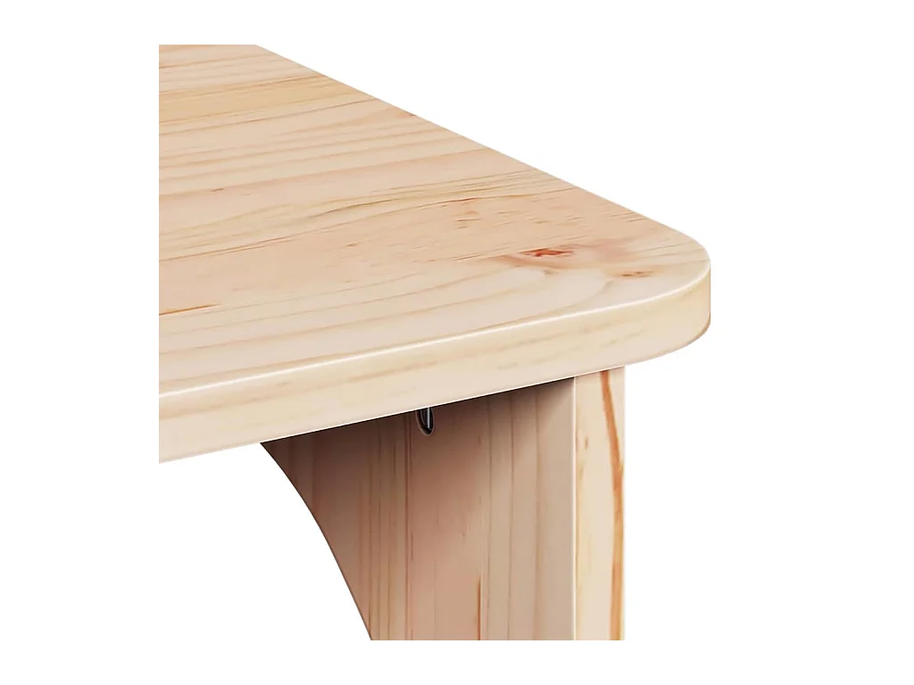 Table basse Naturel 80 x 50 x 31 cm Bois massif en pin