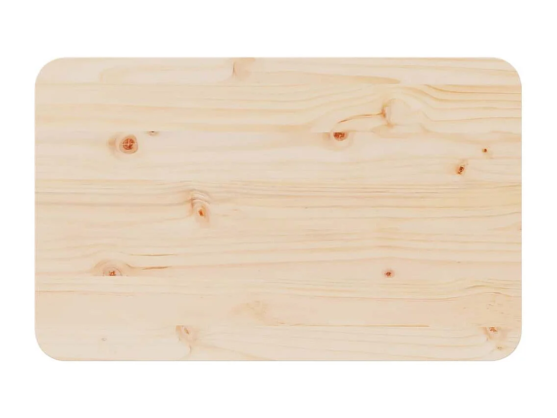 Mesa de Café Natural 80 x 50 x 31 cm Madera maciza de pino