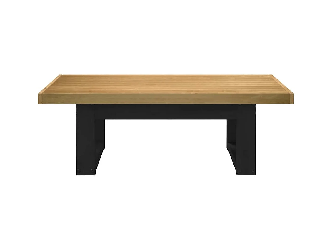 Table basse NOAIN pieds en forme de U 120x60x40 cm massif pin