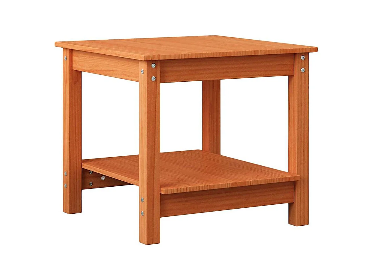 Table basse Marron cire 50 x 50 x 45 cm Bois massif en pin