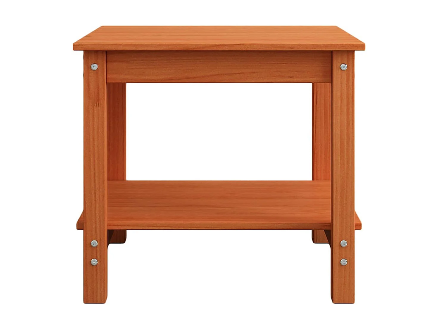 Table basse Marron cire 50 x 50 x 45 cm Bois massif en pin