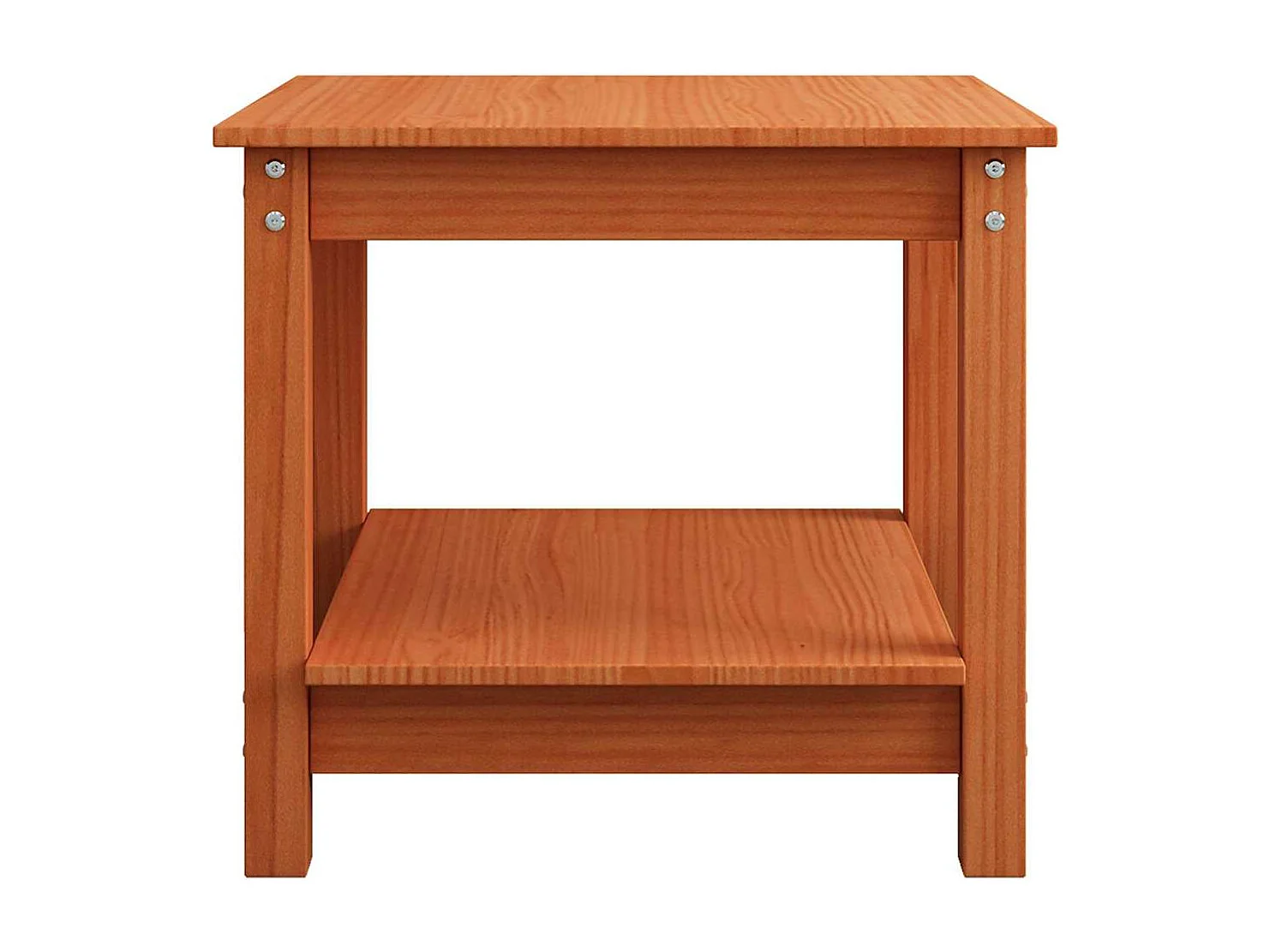 Table basse Marron cire 50 x 50 x 45 cm Bois massif en pin