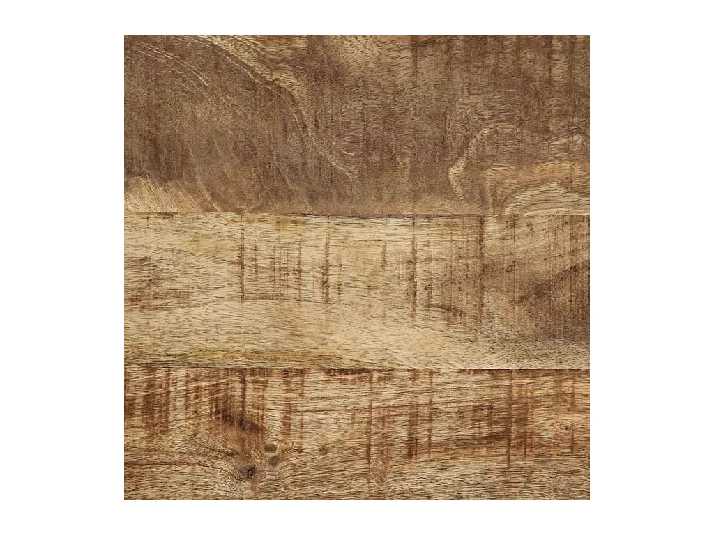 Table basse 50x50x38 cm bois de manguier massif brut