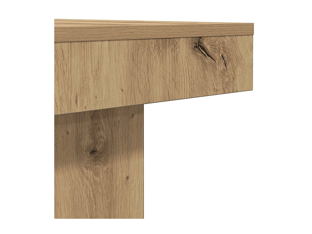 Mesa de centro madera de ingeniería roble artisan 90x90x28 cm