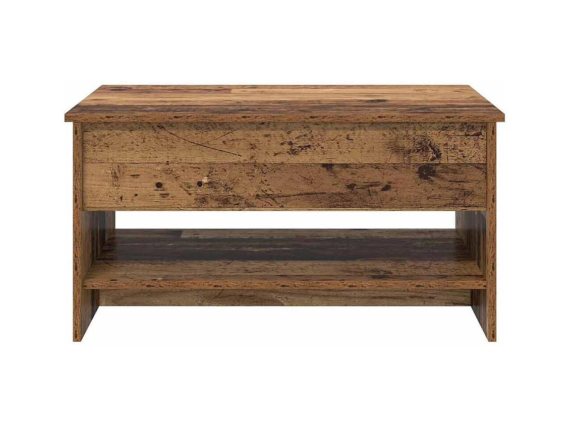 Salontafel Oud hout 80 x 50,5 x 41,5 cm Bewerkt hout