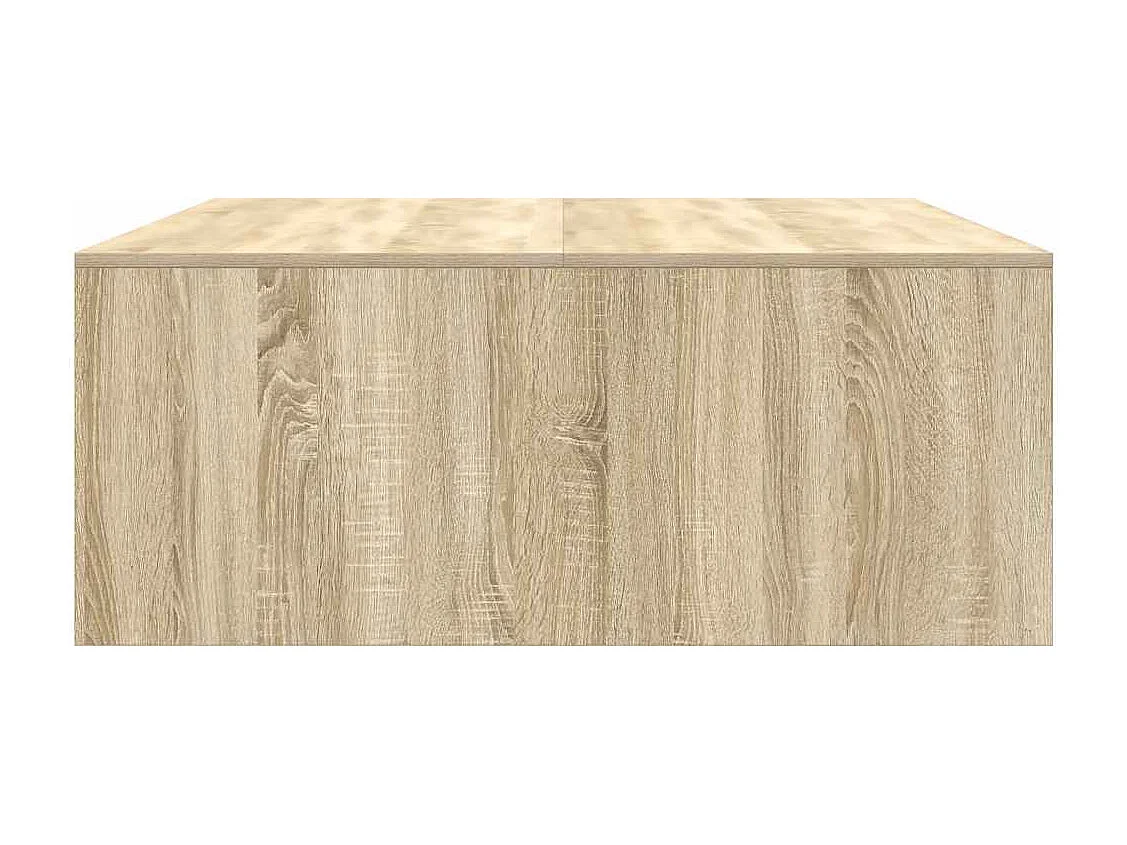 Table basse avec tiroirs chêne sonoma 100x100x40 cm