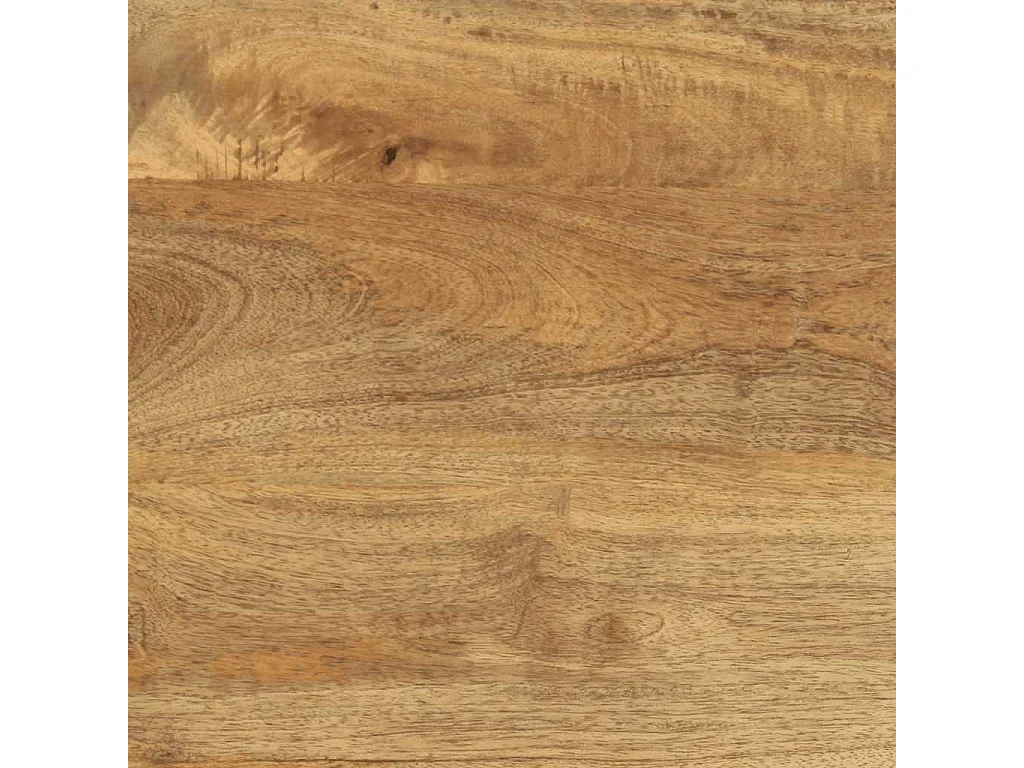 Mesa de centro madera maciza de mango marrón 80x54x40 cm