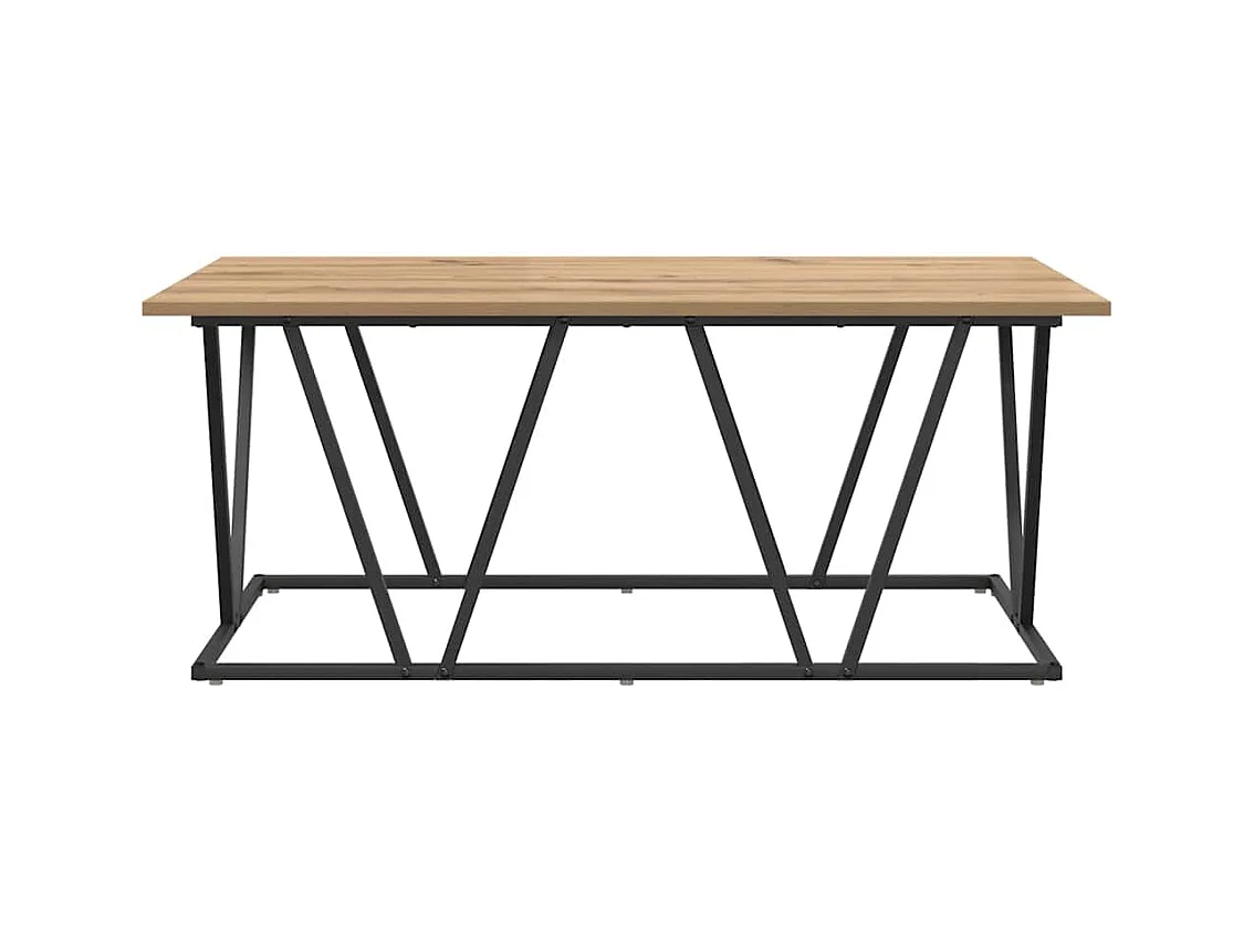 Table basse chêne artisanal 100 x 50 x 40 cm