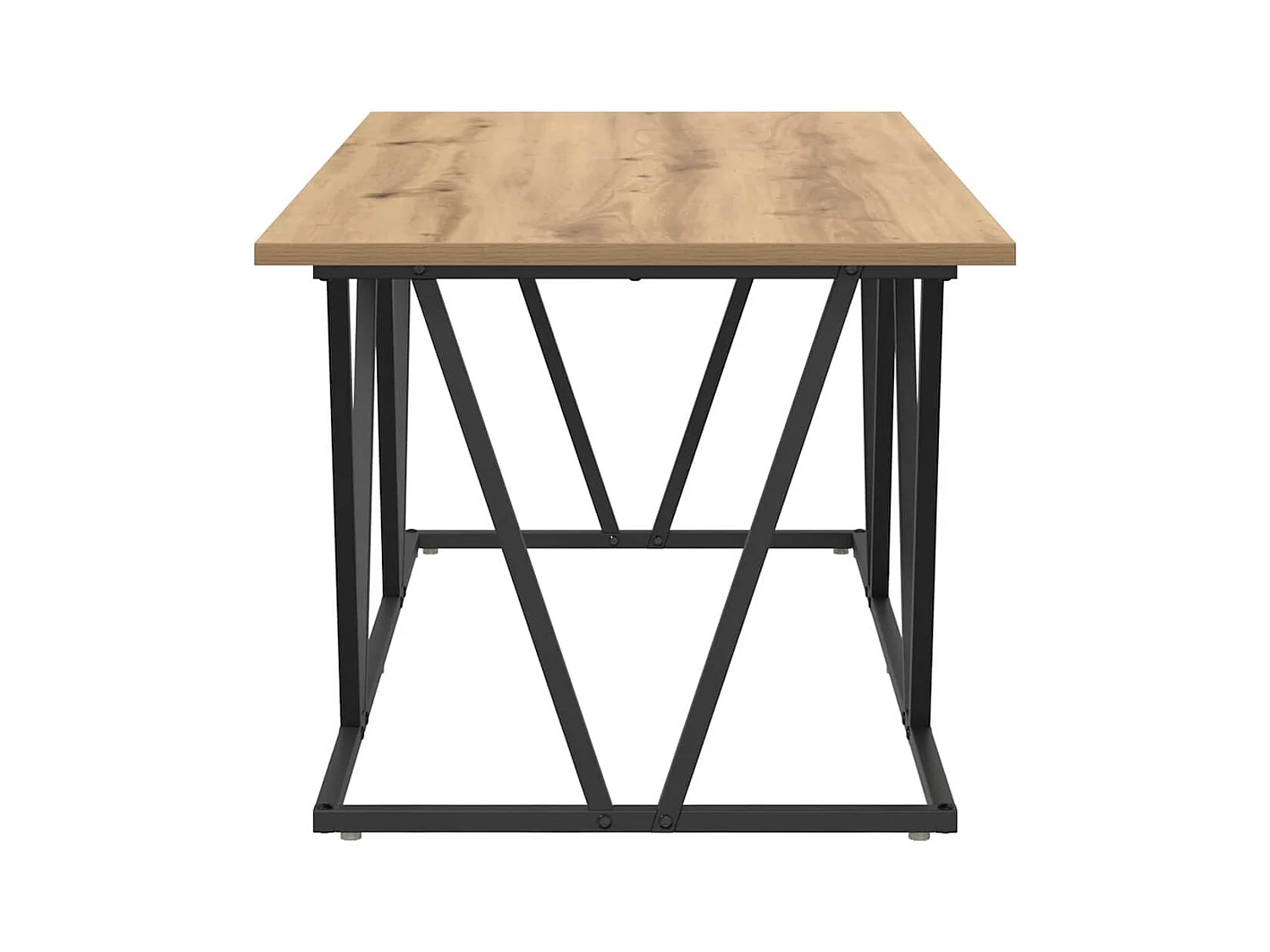 Table basse chêne artisanal 100 x 50 x 40 cm