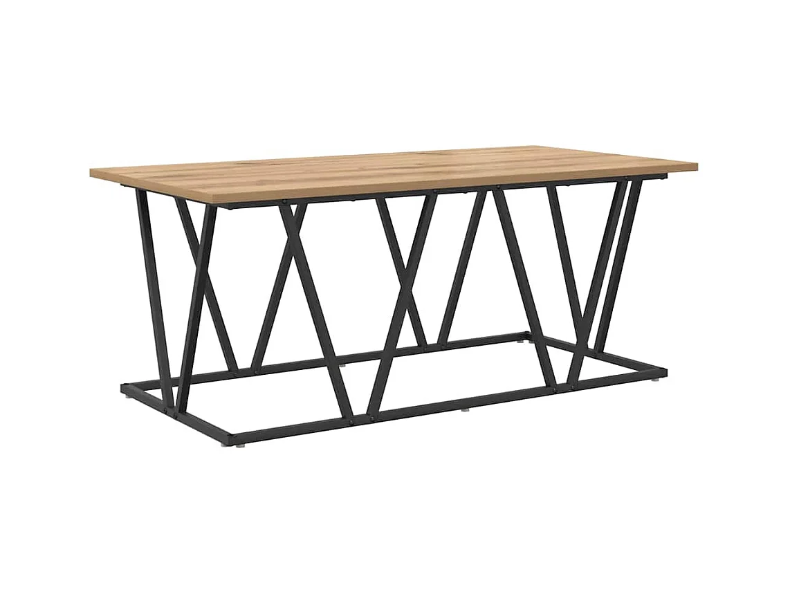 Table basse chêne artisanal 100 x 50 x 40 cm