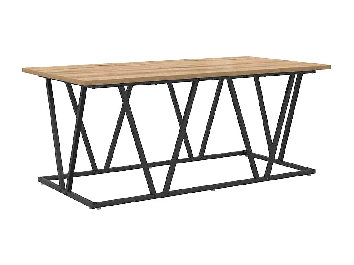 Table basse chêne artisanal 100 x 50 x 40 cm