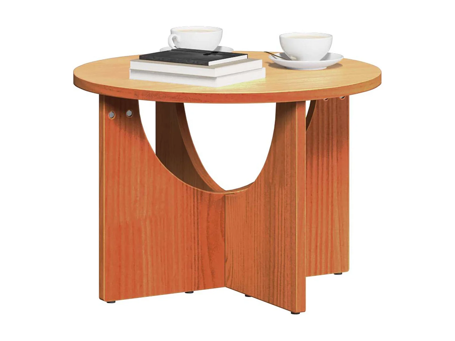 Salontafel Wasbruin 50 x 50 x 35 cm Massief grenenhout