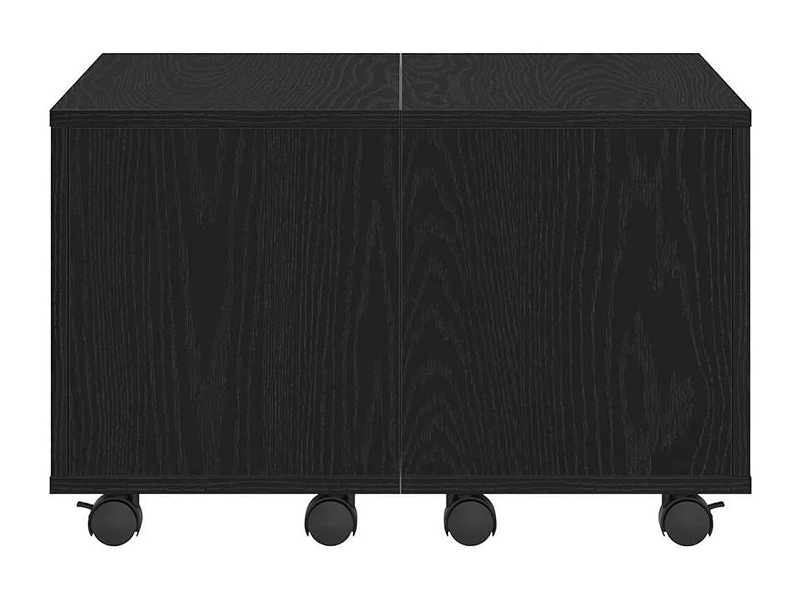 Mesa de Café Roble negro 60 x 60 x 38 cm Madera contrachapada