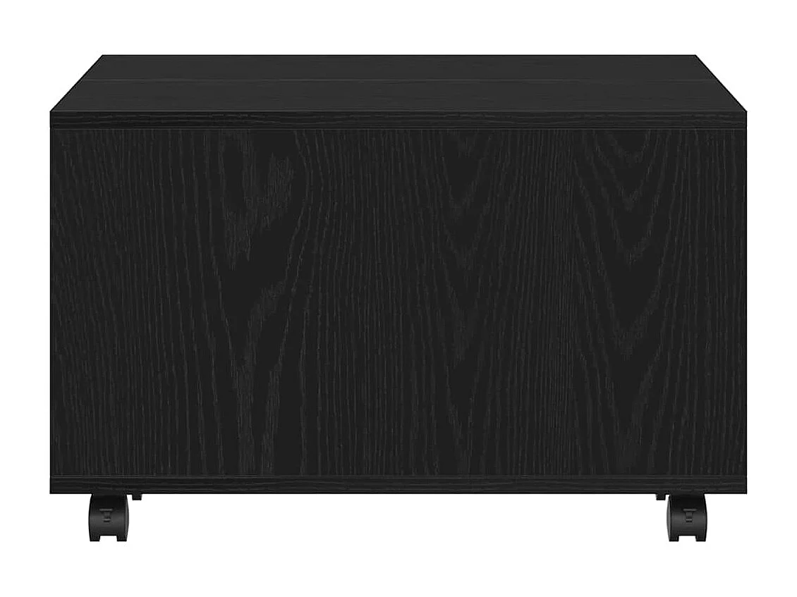 Mesa de Café Roble negro 60 x 60 x 38 cm Madera contrachapada