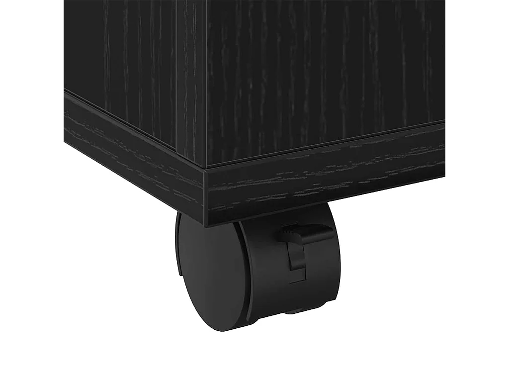 Mesa de Café Roble negro 60 x 60 x 38 cm Madera contrachapada