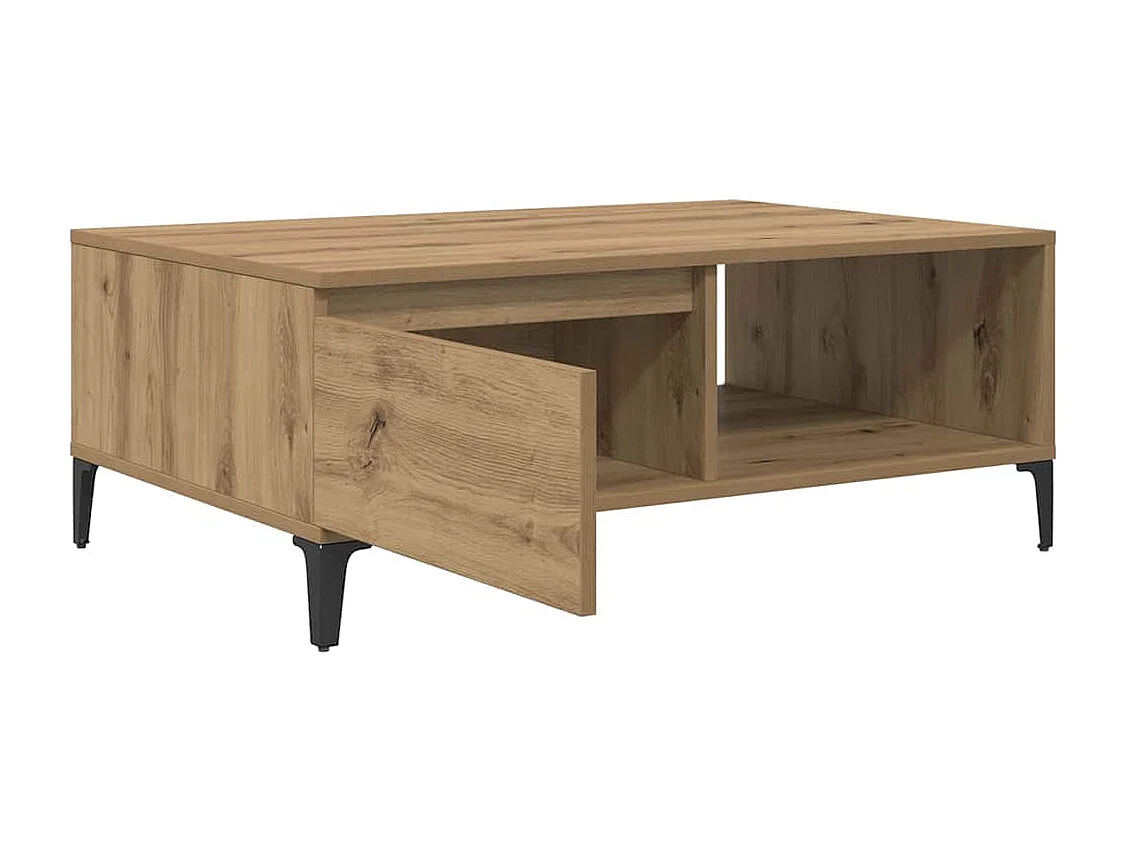 Mesa de centro carvalho artisiano 90 x 60 x 35 cm