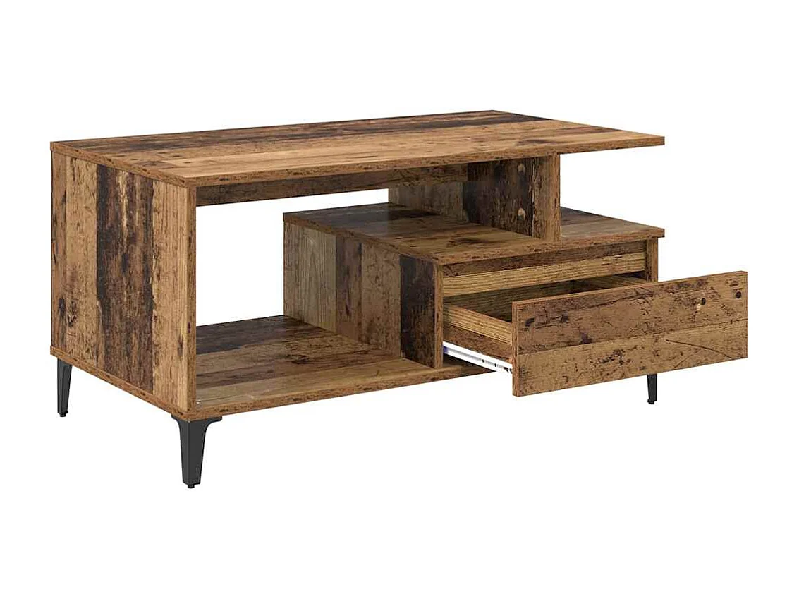 Table basse Bois ancien 90 x 49 x 45 cm Bois d'ingénierie