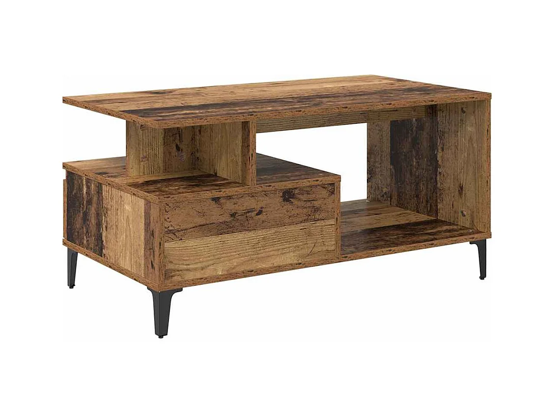 Table basse Bois ancien 90 x 49 x 45 cm Bois d'ingénierie