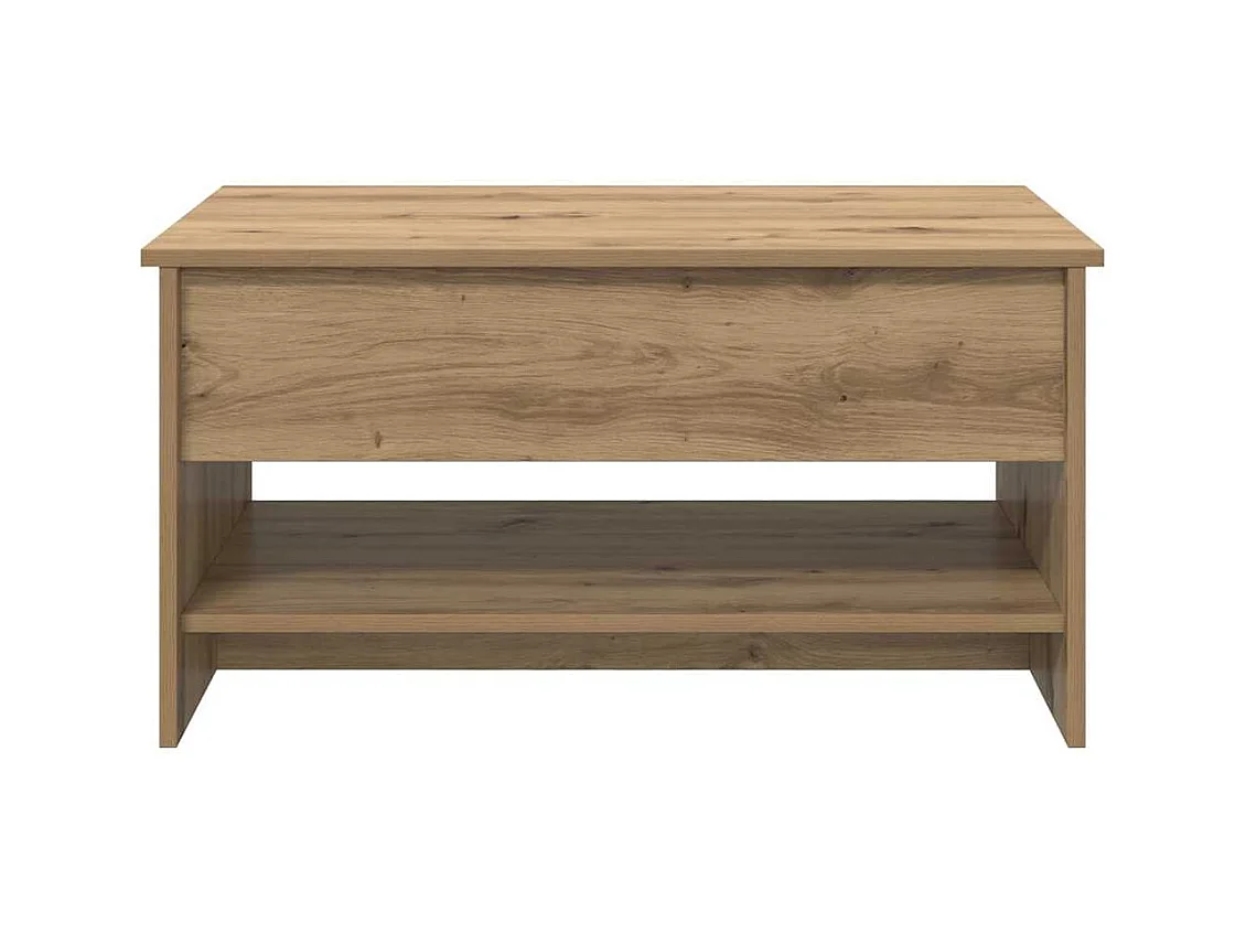 Salontafel artisanaal eikenkleurig 80 x 50,5 x 41,5 cm