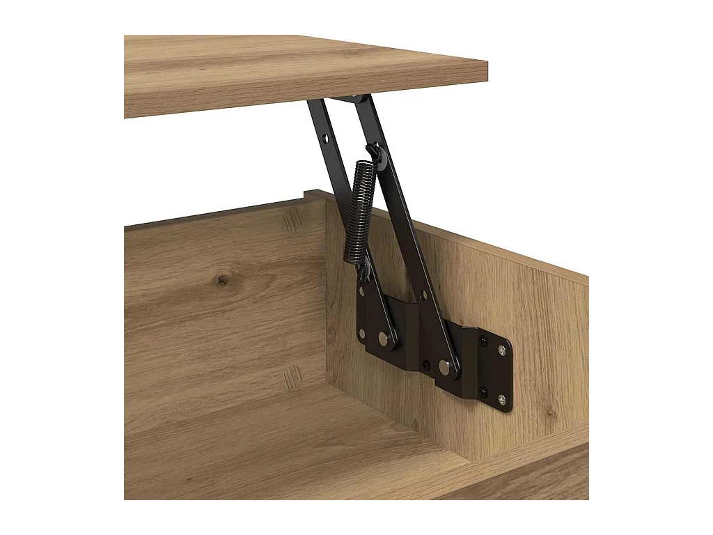 Salontafel artisanaal eikenkleurig 80 x 50,5 x 41,5 cm