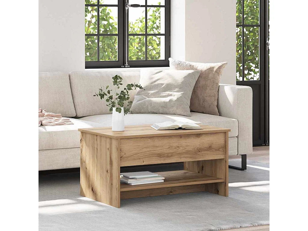 Mesa de centro carvalho artisiano 80 x 50.5 x 41.5 cm